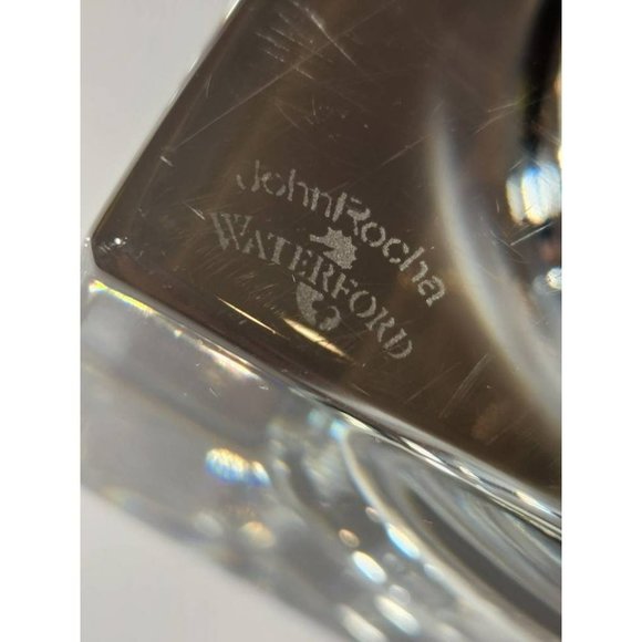 Modern WATERFORD CRYSTAL Ireland Geo John Rocha Candlestick Votive Candle Holder - Picture 2 of 6